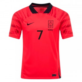 Sydkorea H M SON 7 Hjemme VM 2022 - Fodboldtrøjer (S/S)